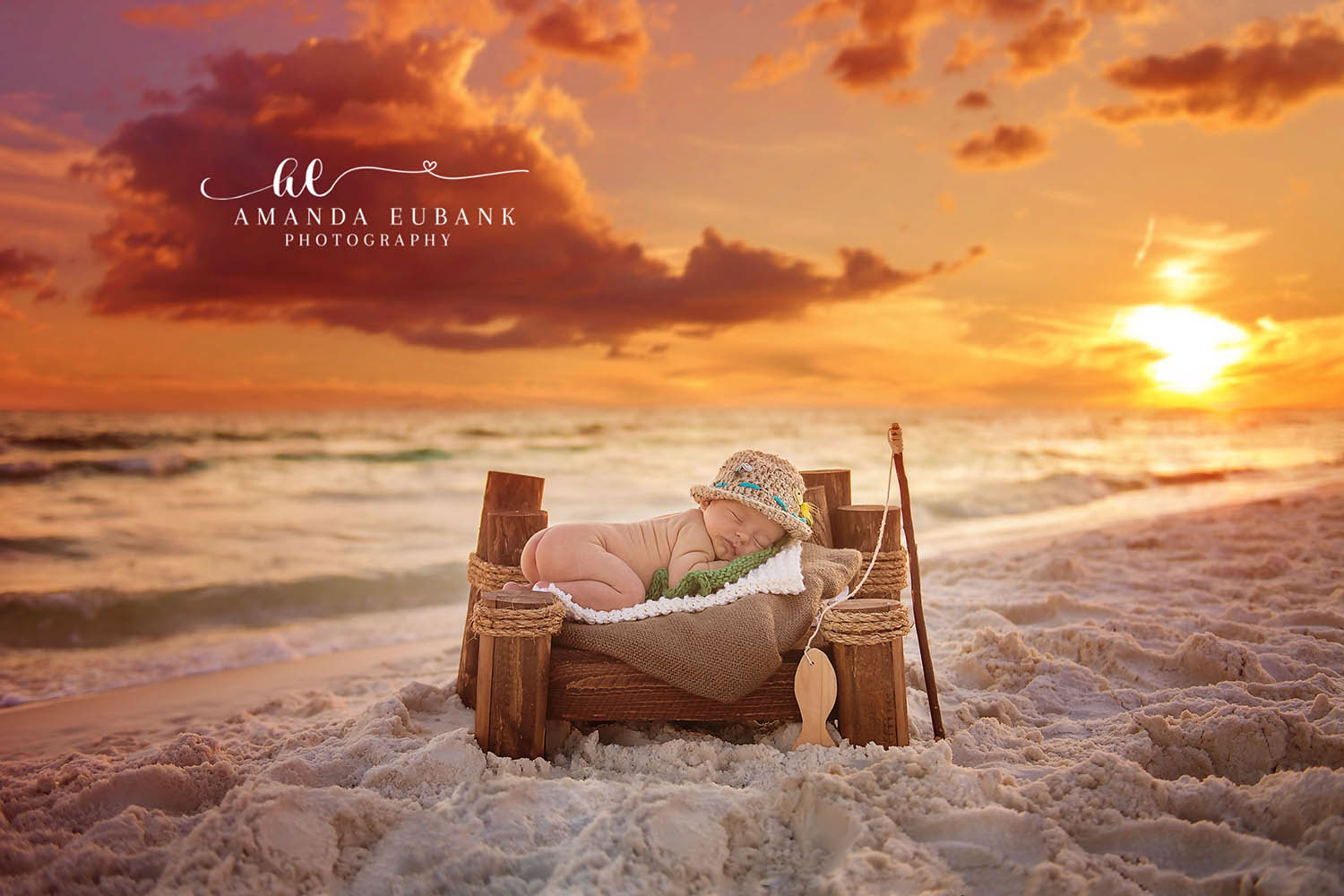 Seaside beach maternity photographer captures pregnant woman in an ethereal garden portrait at sunset